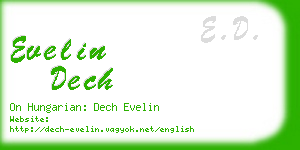 evelin dech business card